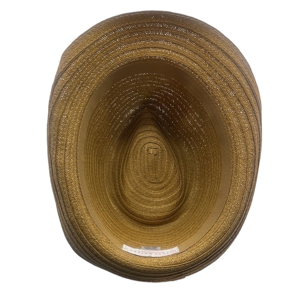 Four Buttons tan fedora hat, NWT - Picture 4 of 6